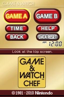 Game and Watch - Chef — sstitle (WOR)