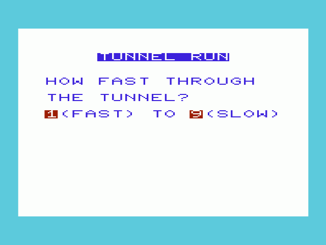 Tunnel Run — sstitle (WOR)