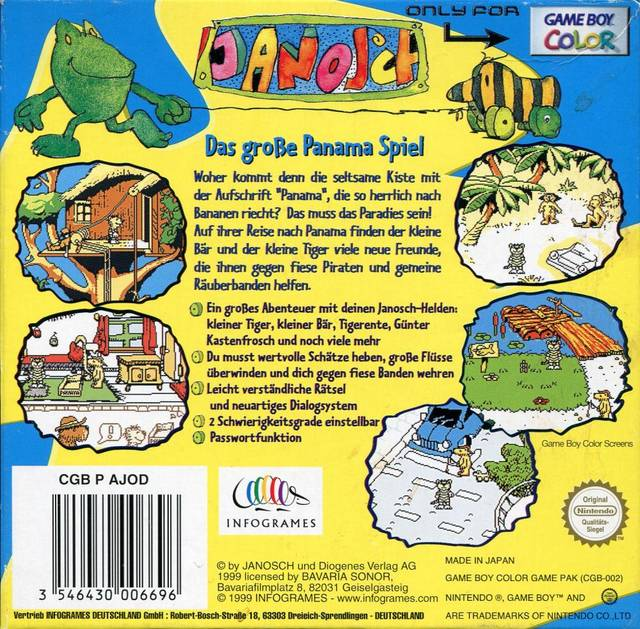 Janosch - Das Grosse Panama-spiel — box-2D-back (DE)