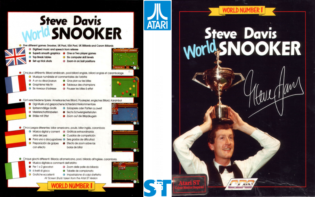 Steve Davis World Snooker — box-texture (EU)