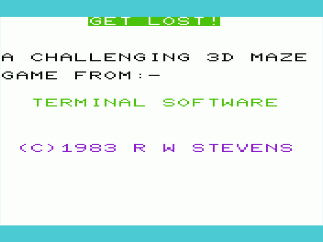 Get Lost — sstitle (WOR)