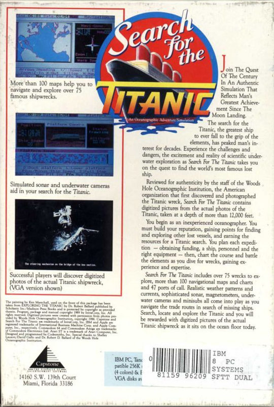 Search For The Titanic — box-2D-back (EU)