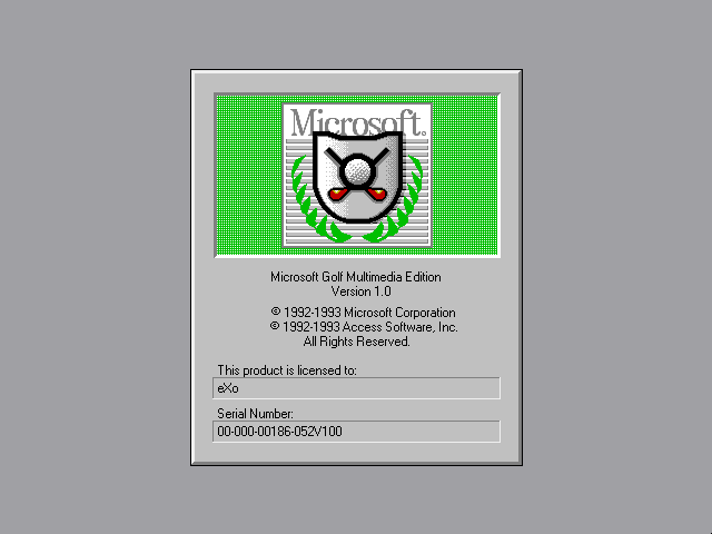 Microsoft Golf: Multimedia Edition — sstitle (WOR)