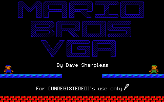 Mario Brothers VGA — sstitle (WOR)