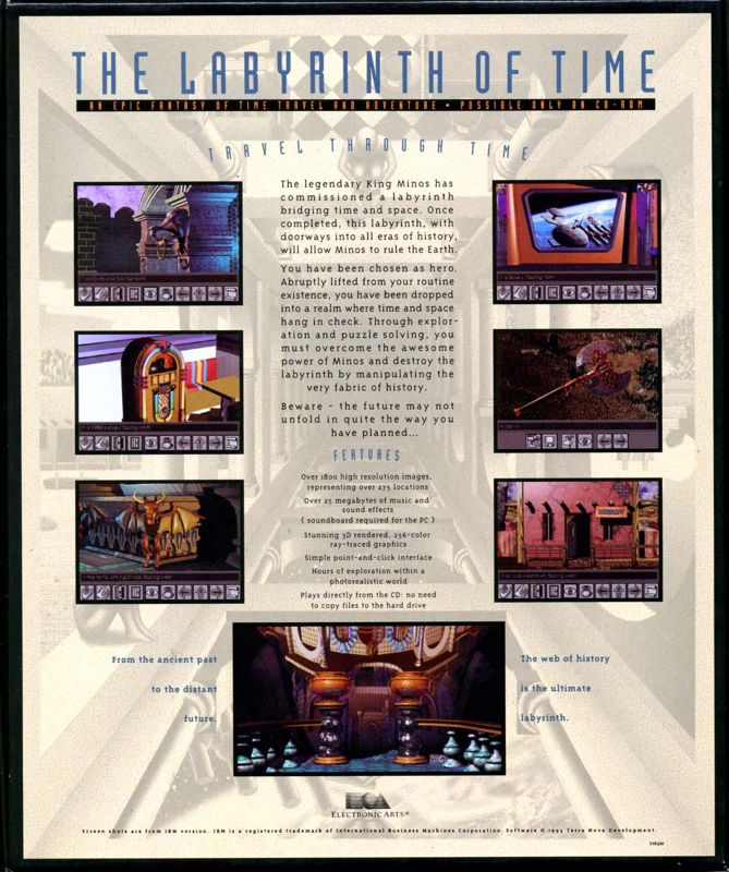 Labyrinth of Time, The — box-2D-back (US)