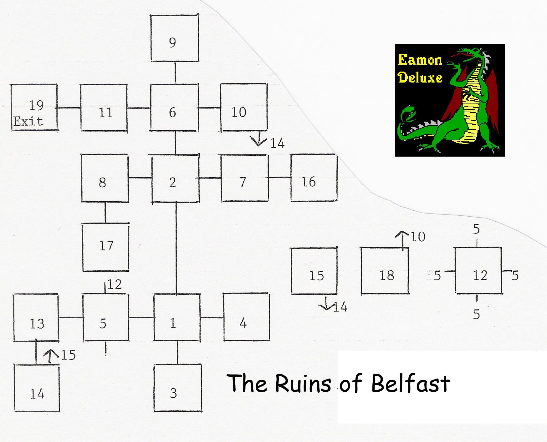 Eamon 189 - The Ruins of Belfast — maps