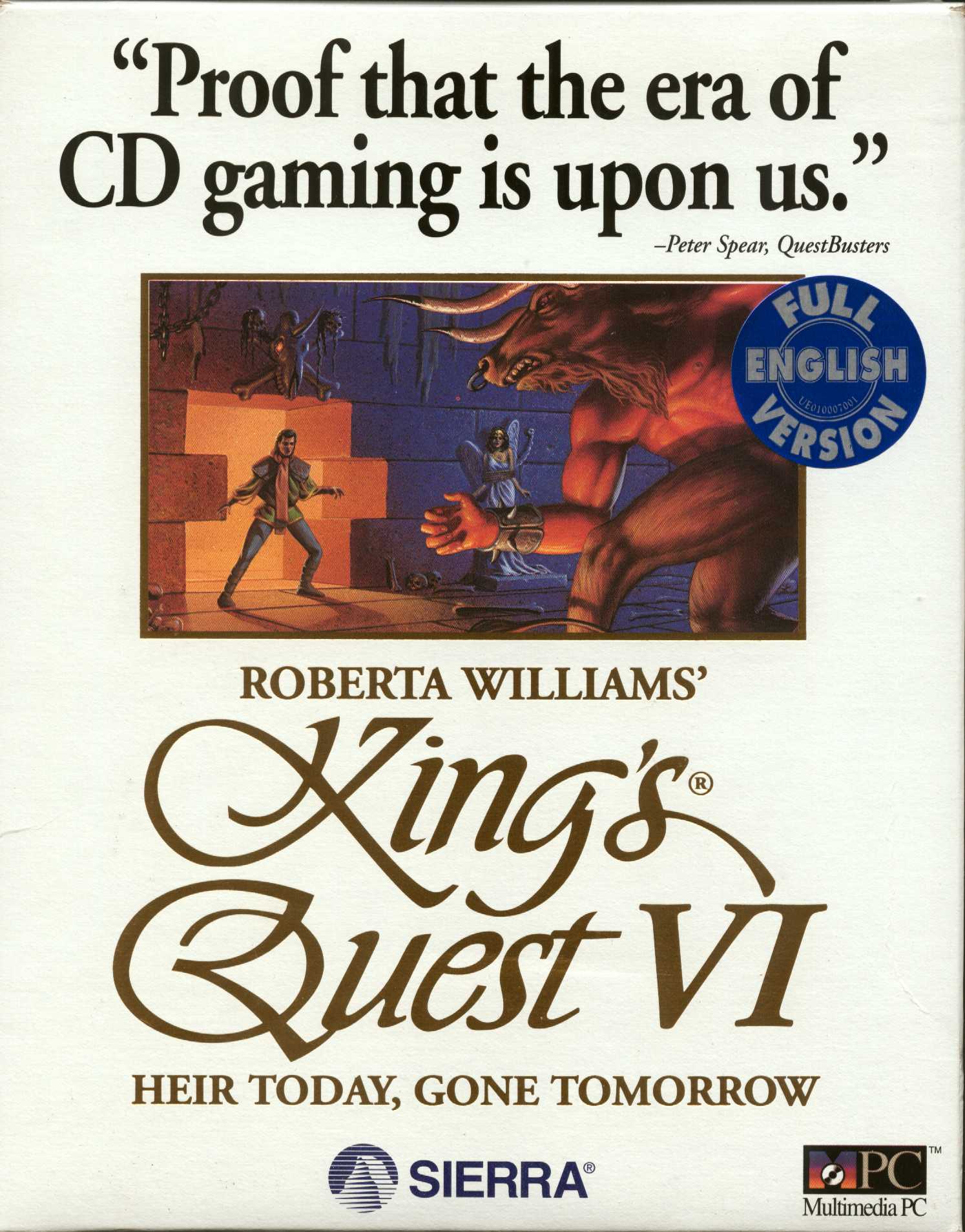 King's Quest VI: Heir Today, Gone Tomorrow box art