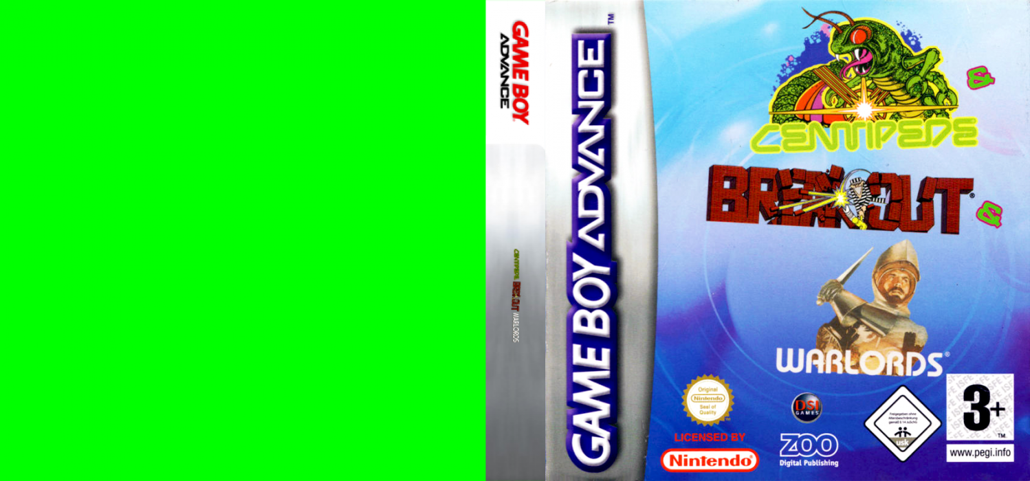 3 Games in One! - Breakout + Centipede + Warlords — box-texture (EU)