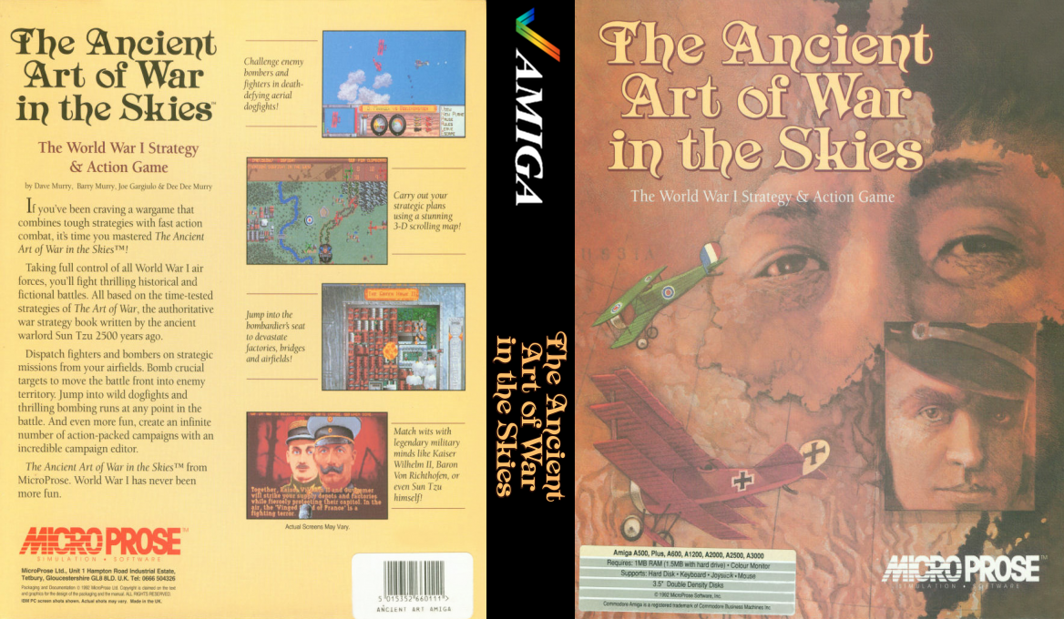 Ancient Art of War in the Skies, The — box-texture (EU)