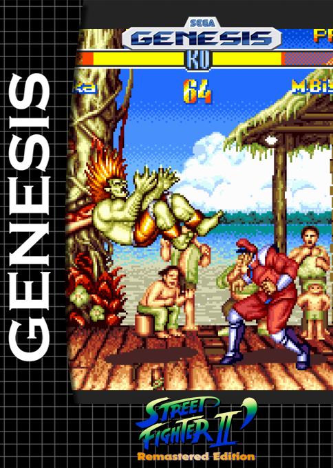 Street Fighter 2 Remastered — box-2D (SS)