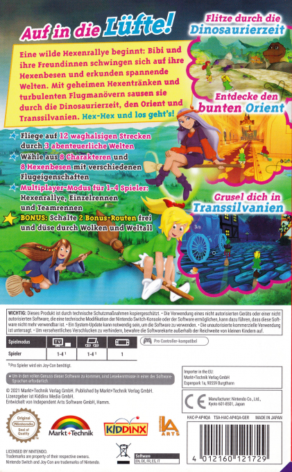 Bibi Blocksberg - Big Broom Race 3 — box-2D-back (DE)