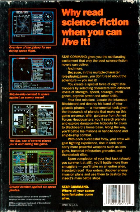Star Command — box-2D-back (US)