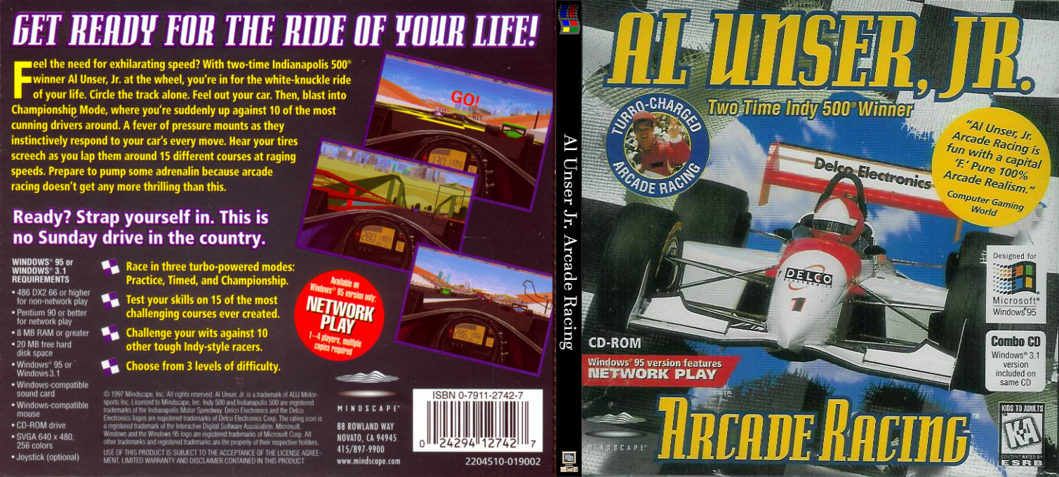 Al Unser, Jr. Arcade Racing — box-texture (CUS)