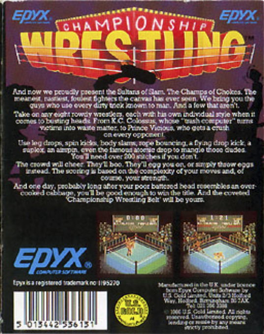 Championship Wrestling — box-2D-back (WOR)