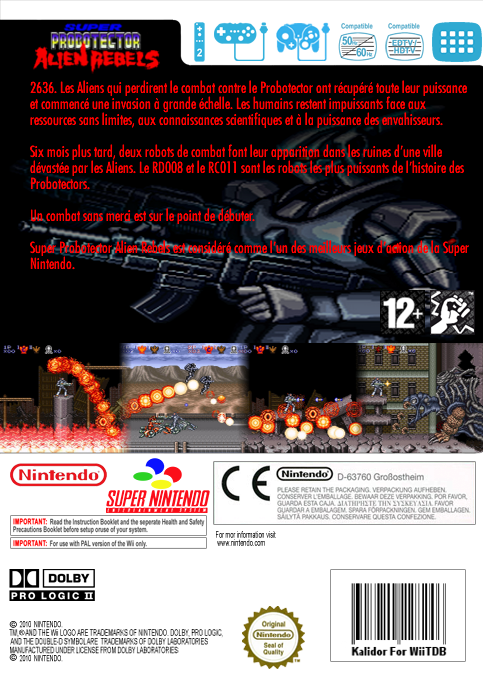 Super Probotector - Alien Rebels — box-2D-back (FR)
