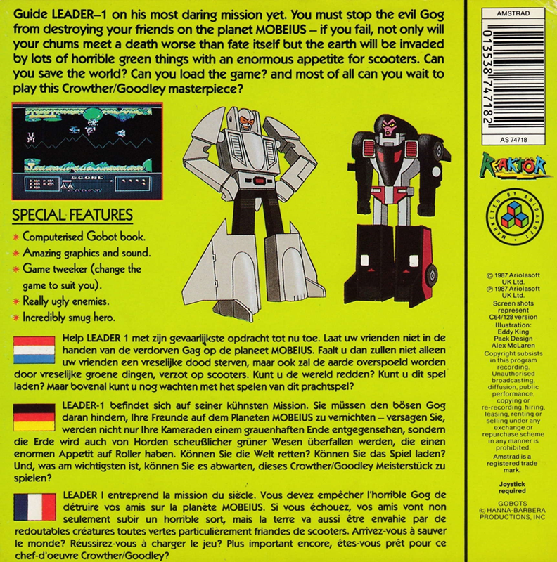 Challenge Of The Gobots — box-2D-back (EU)