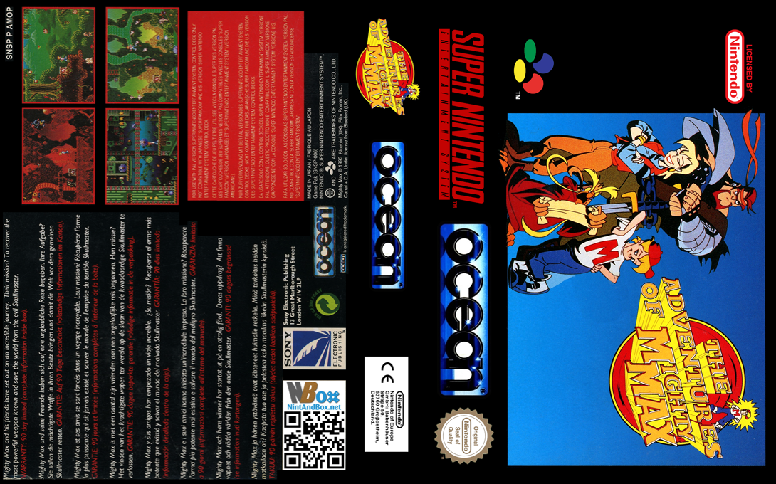 Adventures Of Mighty Max, The — box-texture (EU)