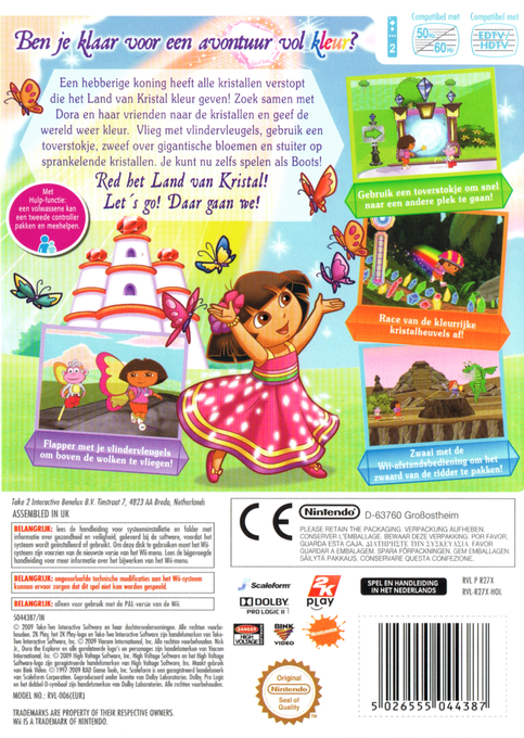 Nickelodeon Dora the Explorer - Dora Saves the Crystal Kingdom — box-2D-back (NL)