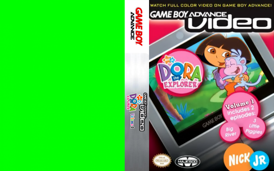 Game Boy Advance Video - Dora The Explorer - Volume 1 — box-texture (CUS)