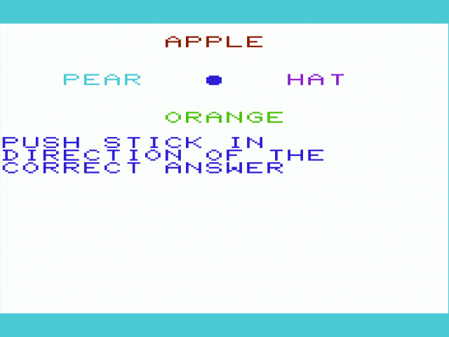 Answer Selection with Joystick — sstitle (WOR)