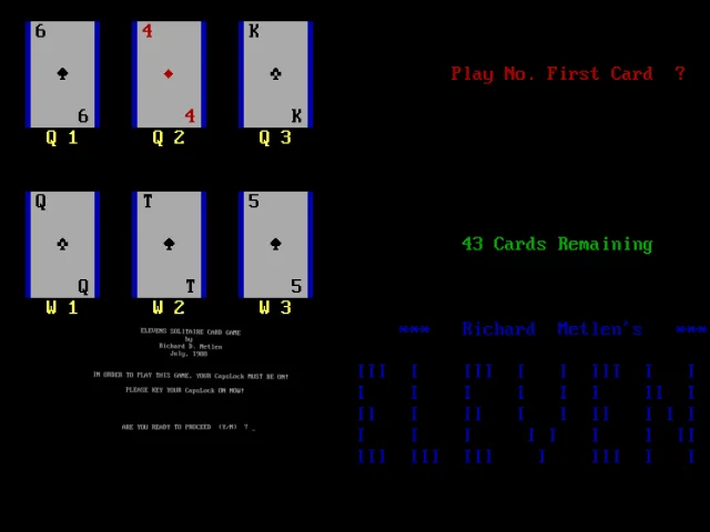 Elevens Solitaire Card Game — mixrbv2 (WOR)
