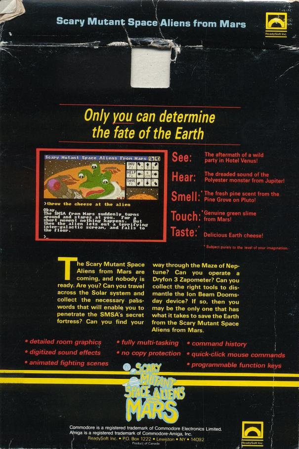 Scary Mutant Space Aliens from Mars — box-2D-back (WOR)