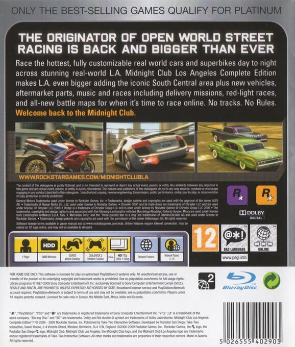 Midnight Club - Los Angeles - Complete Edition — box-2D-back (EU)