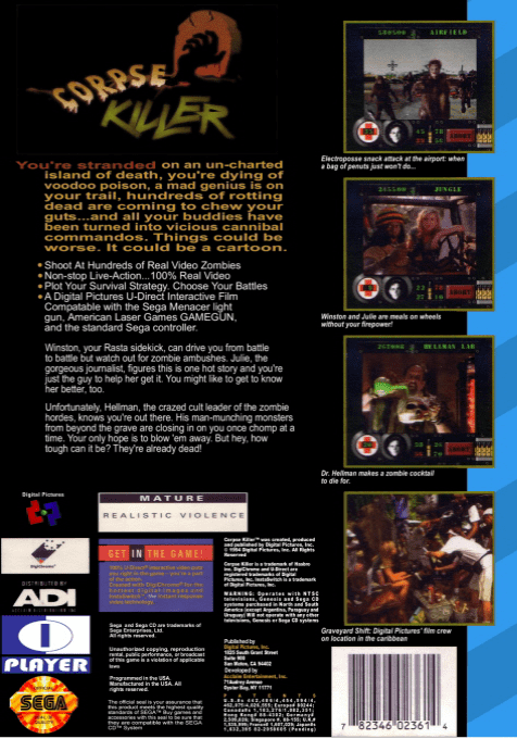 Corpse Killer — box-2D-back (US)