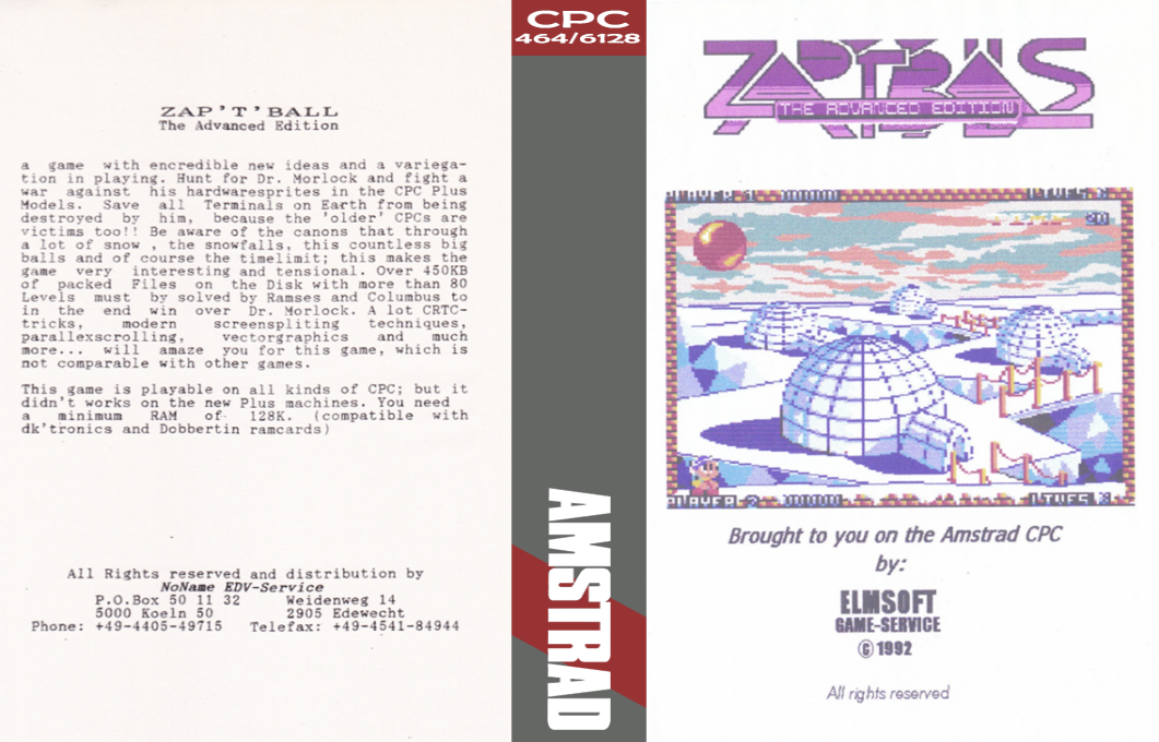 Zap't'balls - The Advanced Edition — box-texture (EU)