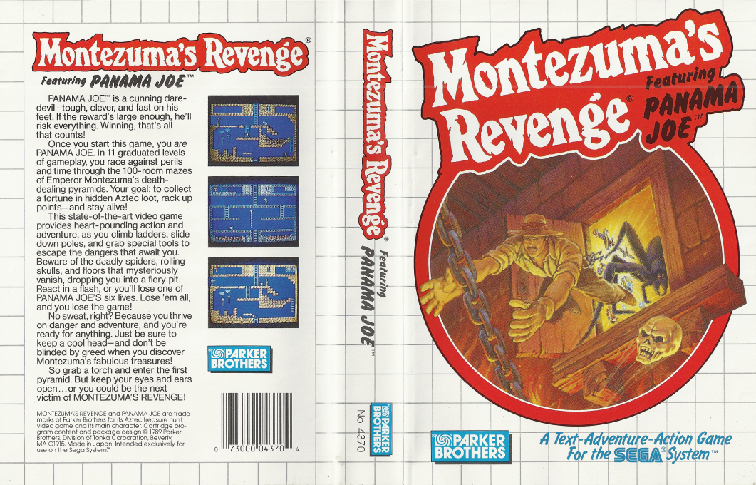 Montezuma's Revenge — box-texture (US)