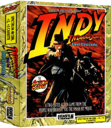 Indiana Jones And The Last Crusade - The Action Game — box-3D (EU)