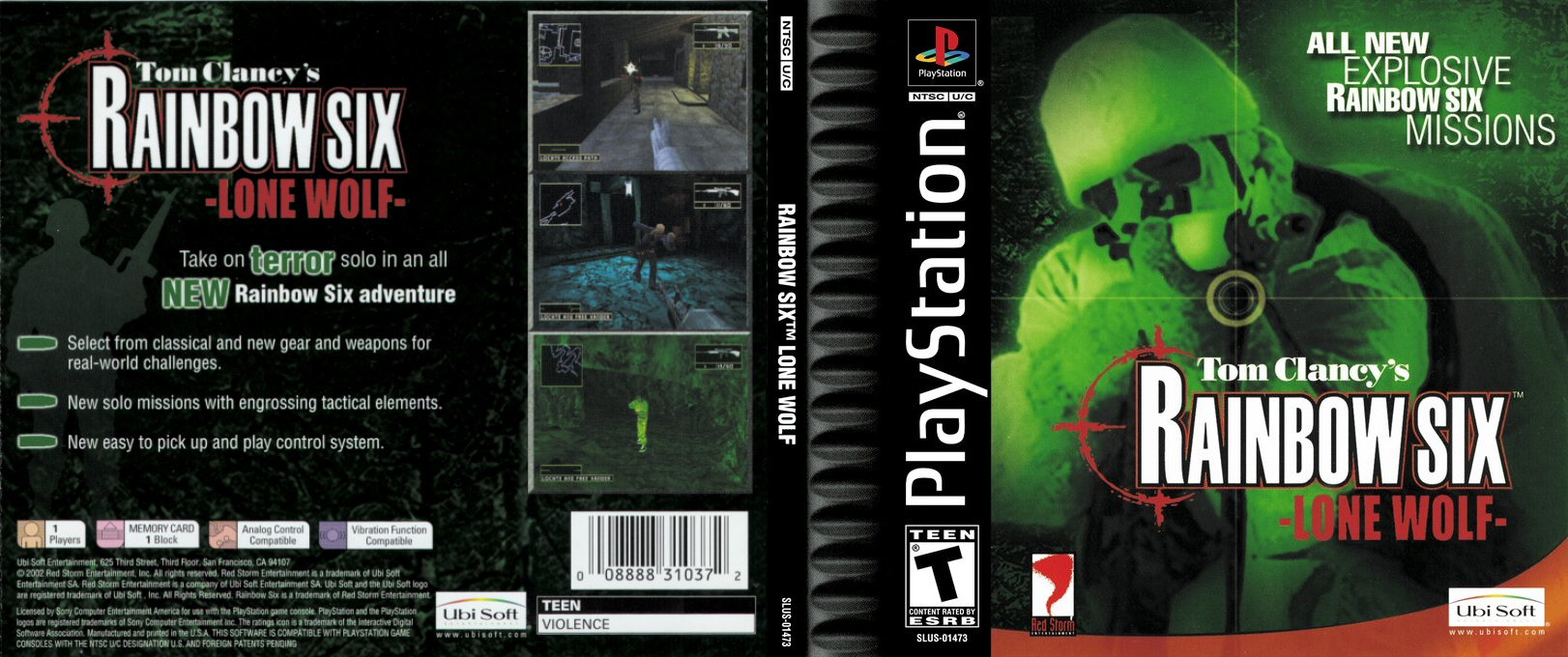 Tom Clancy's Rainbow Six - Lone Wolf — box-texture (US)