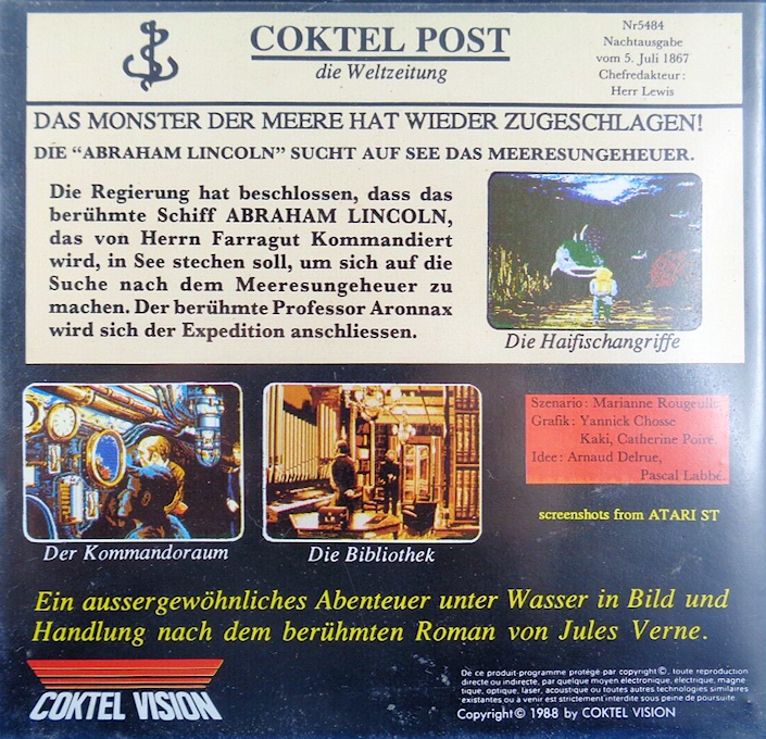 20 000 Leagues Under the Sea — box-2D-back (DE)