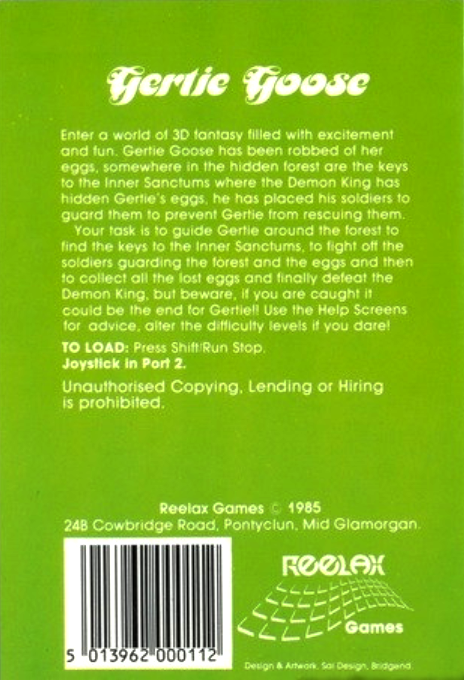 Gertie Goose : The Lost Eggs — box-2D-back (EU)