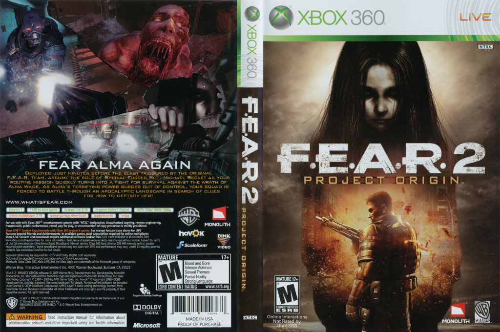 F.E.A.R. 2 - Project Origin — box-texture (US)