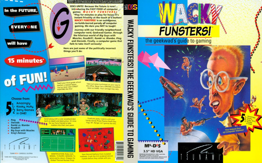 Wacky Funsters! The Geekwad's Guide To Gaming — box-texture (US)