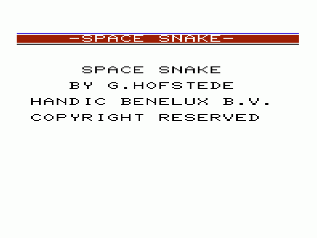 Space Snake — sstitle (WOR)