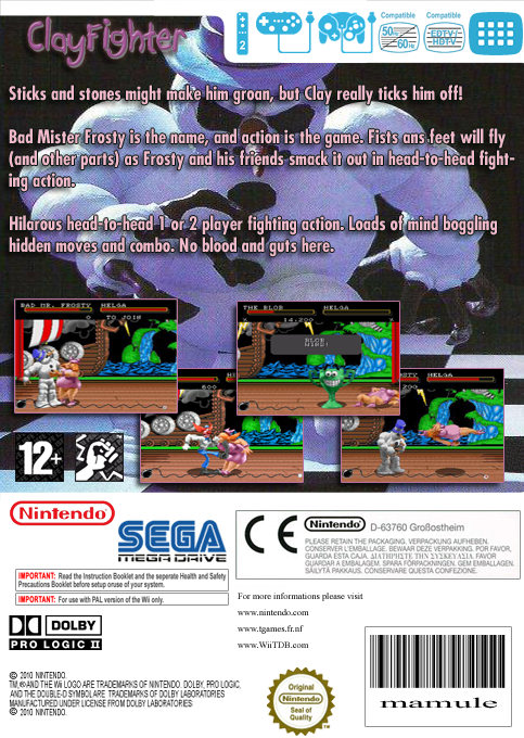 Clay Fighter — box-2D-back (EU)