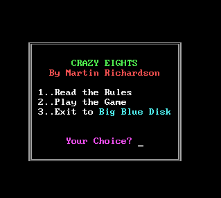 Crazy Eights box art