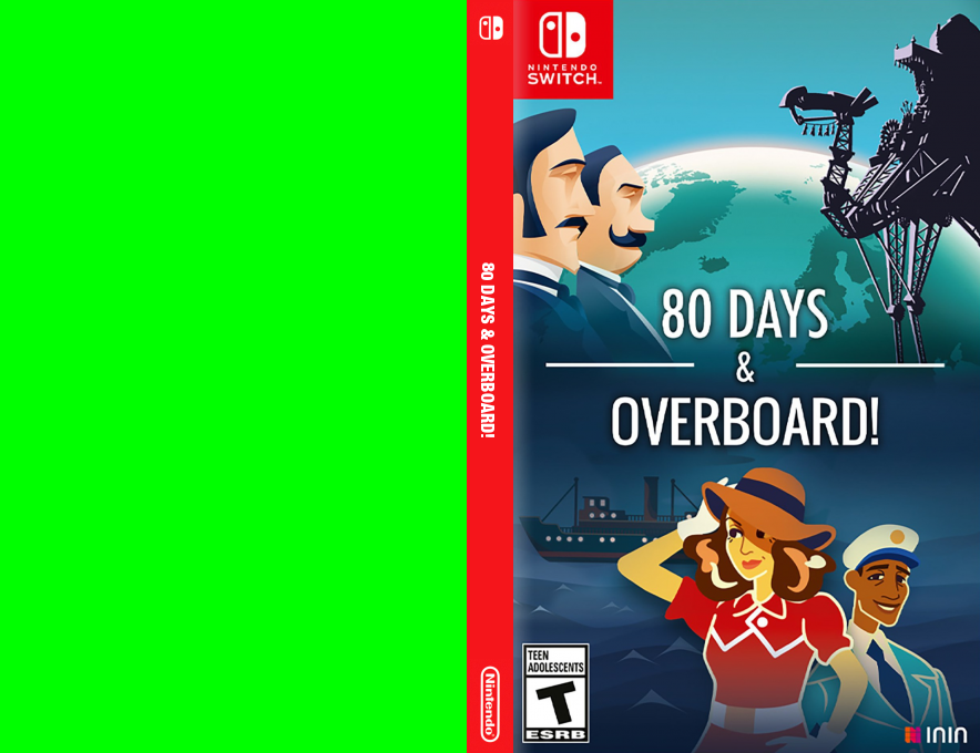 80 Days and Overboard! — box-texture (US)