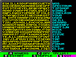 Wordsearch Generator — ss (WOR)