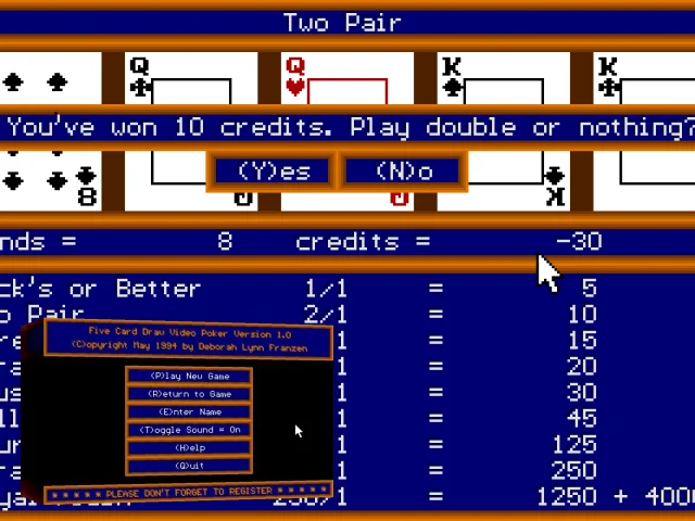 Five Card Draw Video Poker — mixrbv2 (WOR)