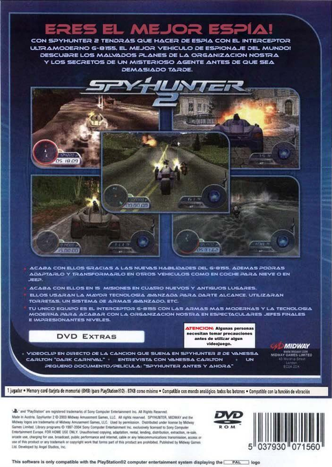 SpyHunter 2 — box-2D-back (SP)