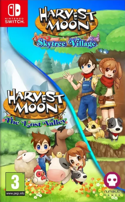 Harvest Moon - The Lost Valley and Harvest Moon - Skytree Village box art