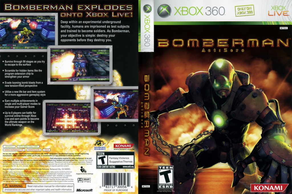 Bomberman Act-Zero — box-texture (US)