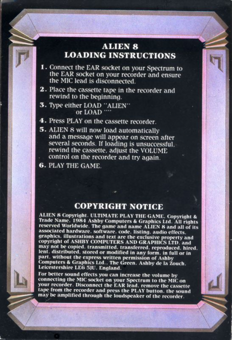 Alien 8 — box-2D-back (EU)
