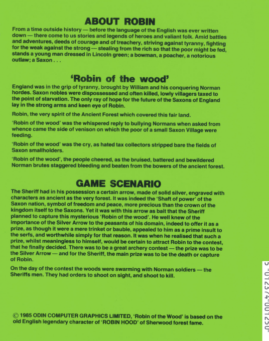 Robin of the Wood — box-2D-back (EU)
