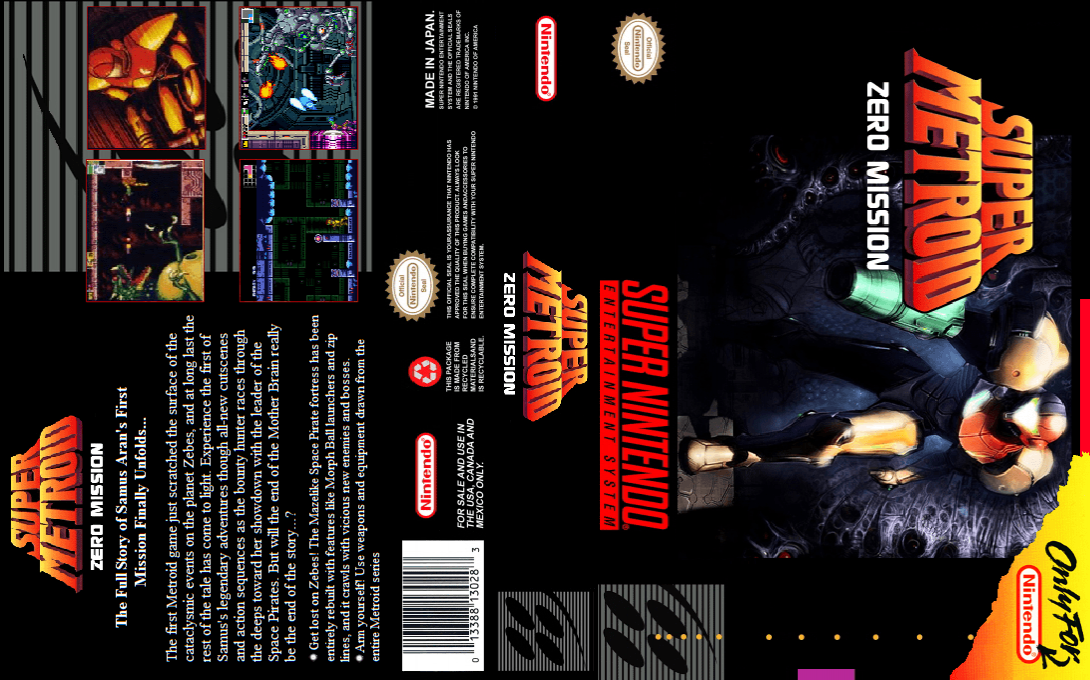 Super Metroid - Zero Mission — box-texture (US)