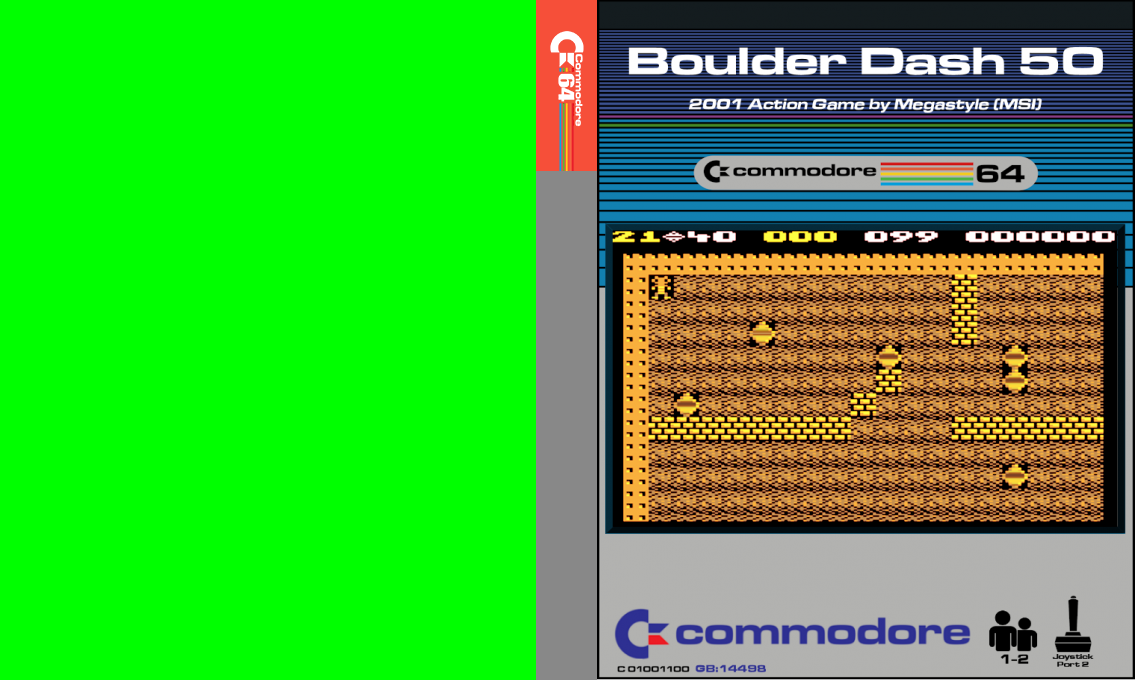 Boulder Dash 50 — box-texture (CUS)