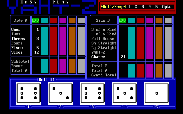 Easy-Play Yaht-Z — ss (WOR)